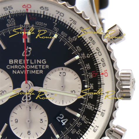 cinturino nero breitling navitimer montbrillant